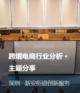 深圳新安街道创新服务中心 跨境电商行业分析主题分享